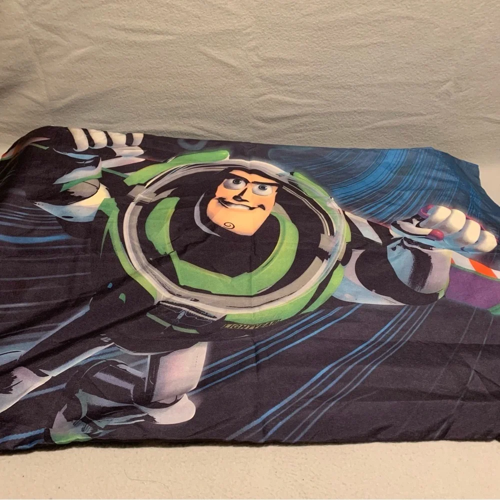 Disney’s Pixar Toy Story Bed Flat Sheet & Pillow Case-Woody Buzz Lightyear 79x95